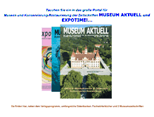 Tablet Screenshot of museumaktuell.de